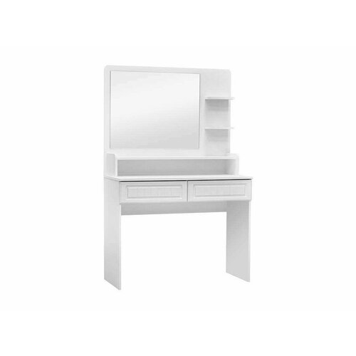 Стол с двумя ящиками и надстройкой Монако МН-18 МН-18А белое дерево Белый 12812₽