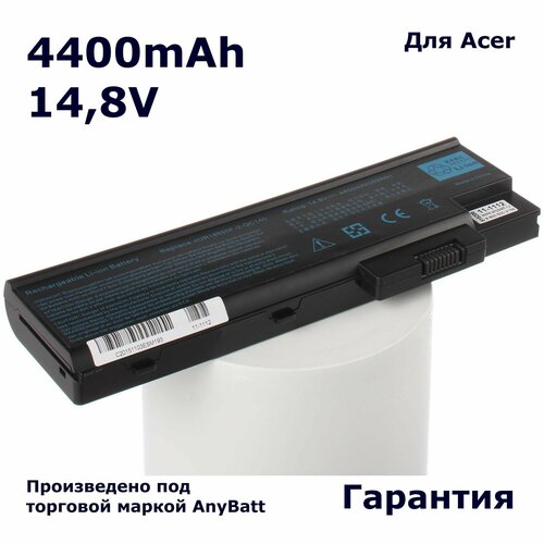 Аккумулятор AnyBatt 4400mAh, для 4UR18650F-2-QC140 MS2169 916-3020 LIP-4084QUPC SQU-401 916-2990 BT. T5005.001