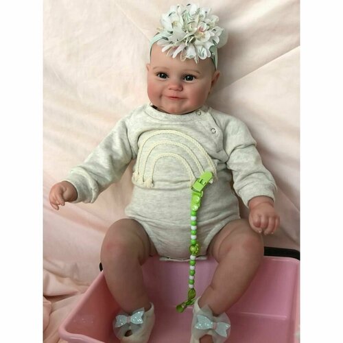 фото Кукла реборн виниловая 50см в пакете (fa-367) npk doll