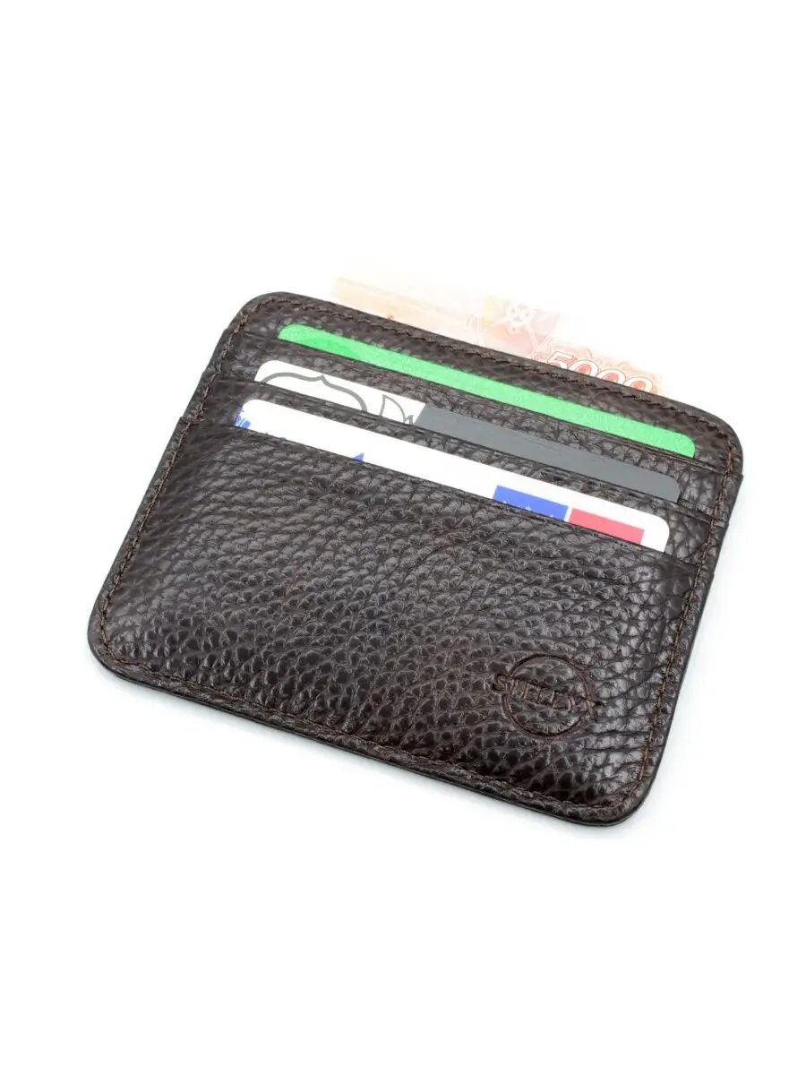 Визитница STELLYX, фактура гладкая, темно-коричневый — фото 1