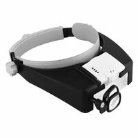 Лупа налобная 1.5 / 3.0 / 9.0 / 11.0 / 17.0x с подсветкой (2 LED) Kromatech MG81007-TSC