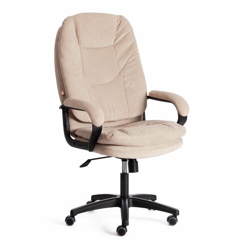 фото Кресло comfort lt tetchair бежевый, черный, ткань, пластик, мягкое сиденье, с подлокотниками