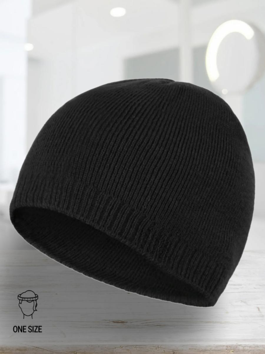 Шапка-бини faiz для мальчиков и мужчин, размер 50-62, черные — фото 1