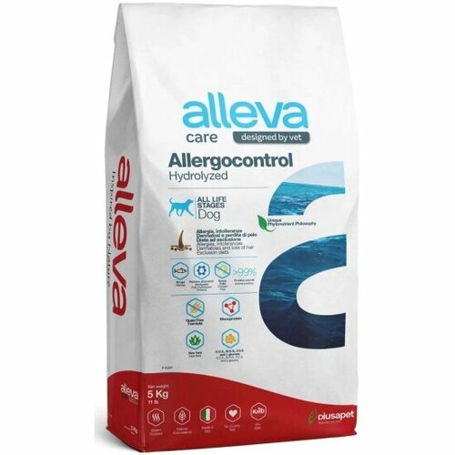 Корм сухой Alleva Care Allergocontrol полнорационный, для собак, 5 кг