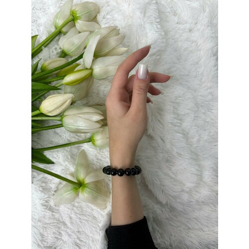 Браслет-цепочка SIDORINA SOFIA ACCESSORIES, кристалл, 1 шт., размер 15 см, черный