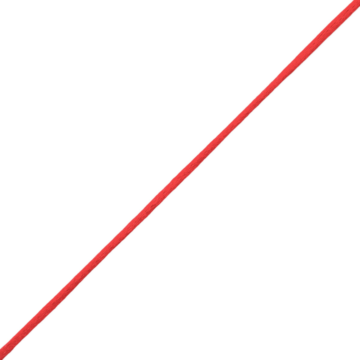 Шнур декоративный атласный для воздушных петель 2 мм*457 м Айрис (1 красный)