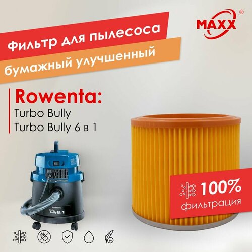 Фильтр PRO бумажный для пылесоса Rowenta Turbo Bully Rowenta Turbo Bully 6 в 1 ZR-701 ZR-702 Ровента 1 шт 1683₽