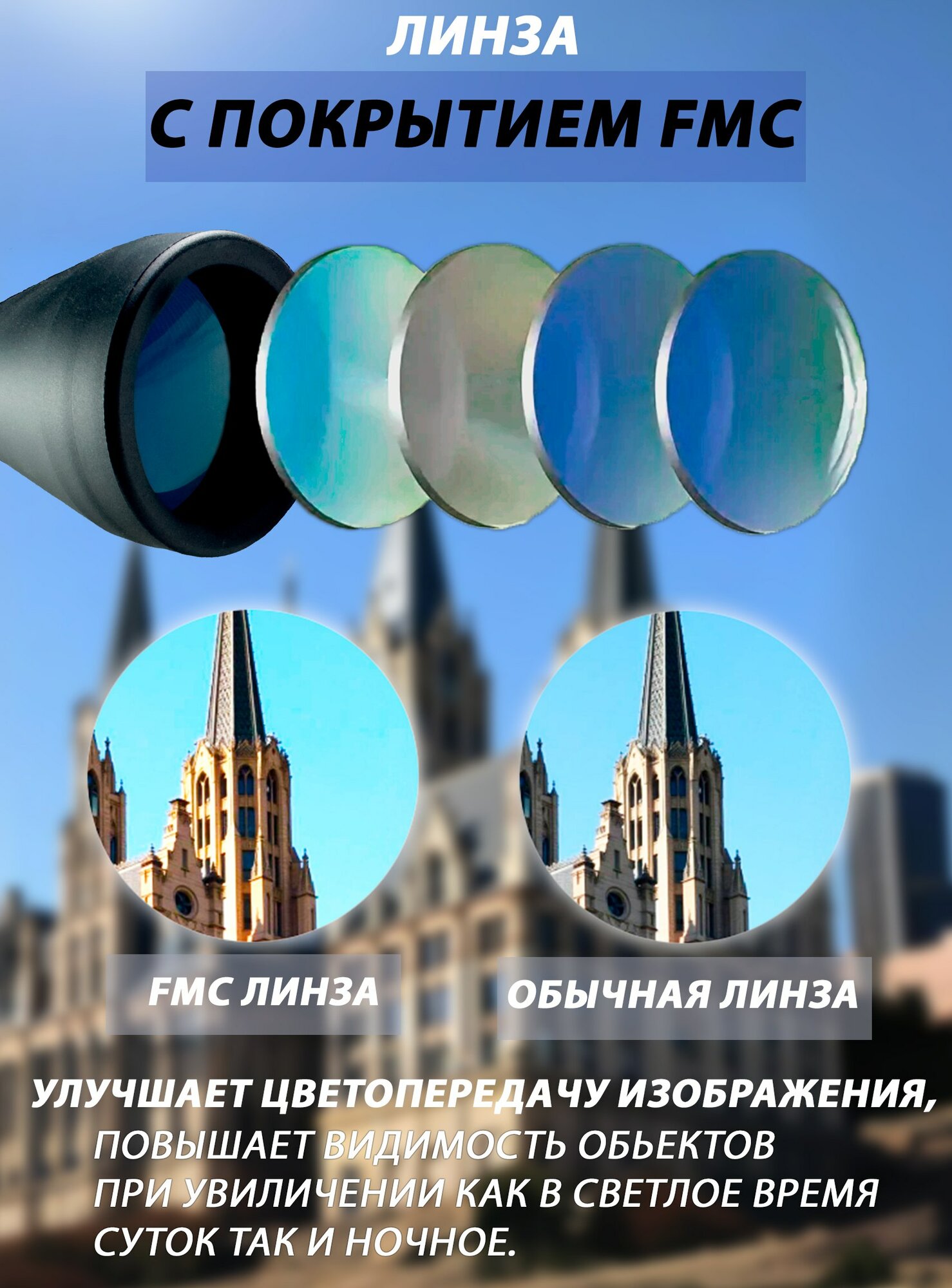 Бинокль профессиональный туристический для охоты — фото 1