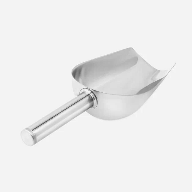 Совок для сыпучих продуктов и льда, металлический, длина 24 см — фото 1