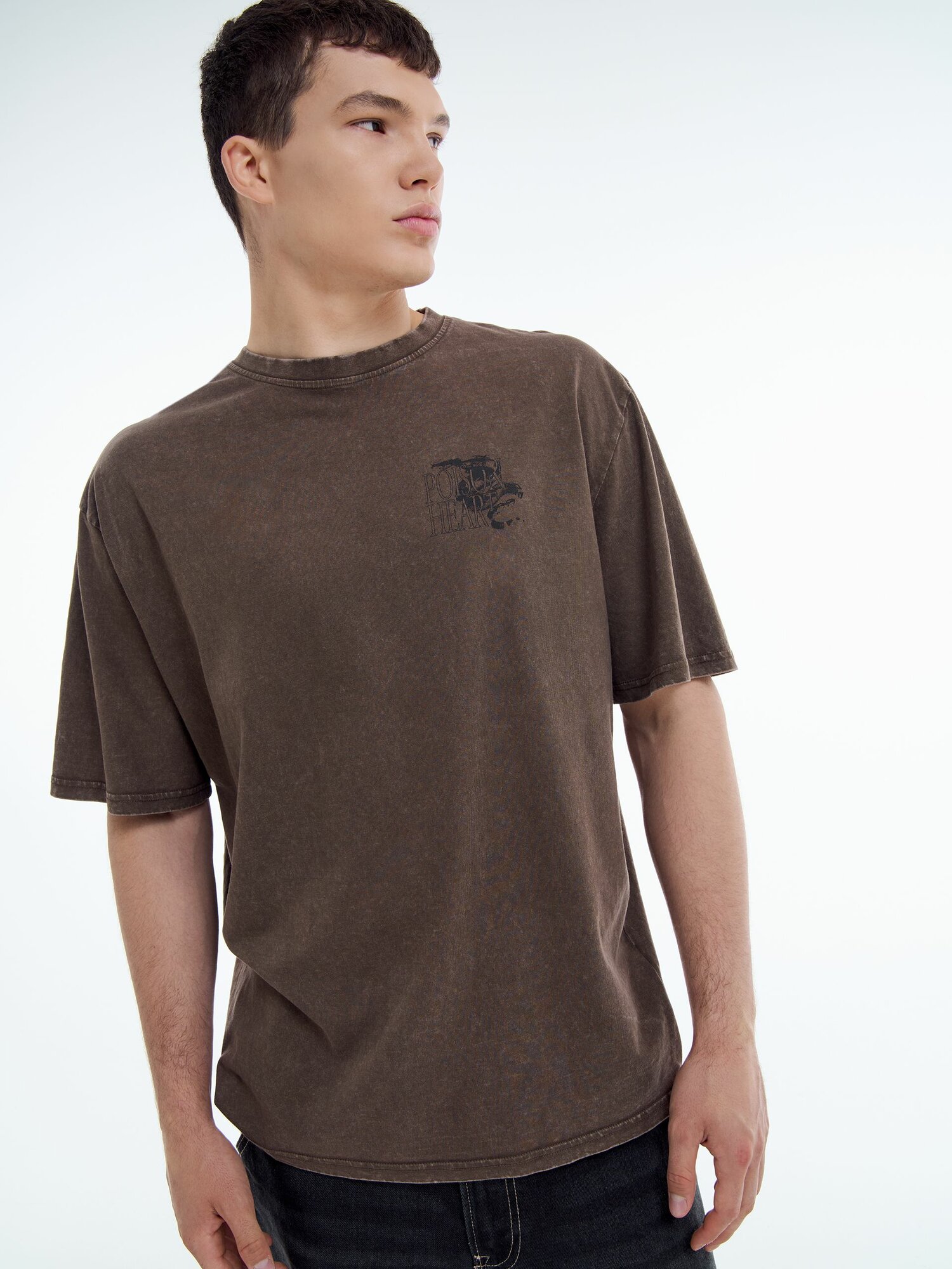 Футболка спортивная ТВОЕ, размер L, коричневый