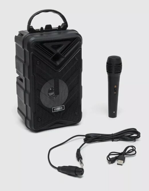 Колонка беспроводная SOONBOX s7 с проводным микрофоном USB/ Micro SD Bluetooth 5W