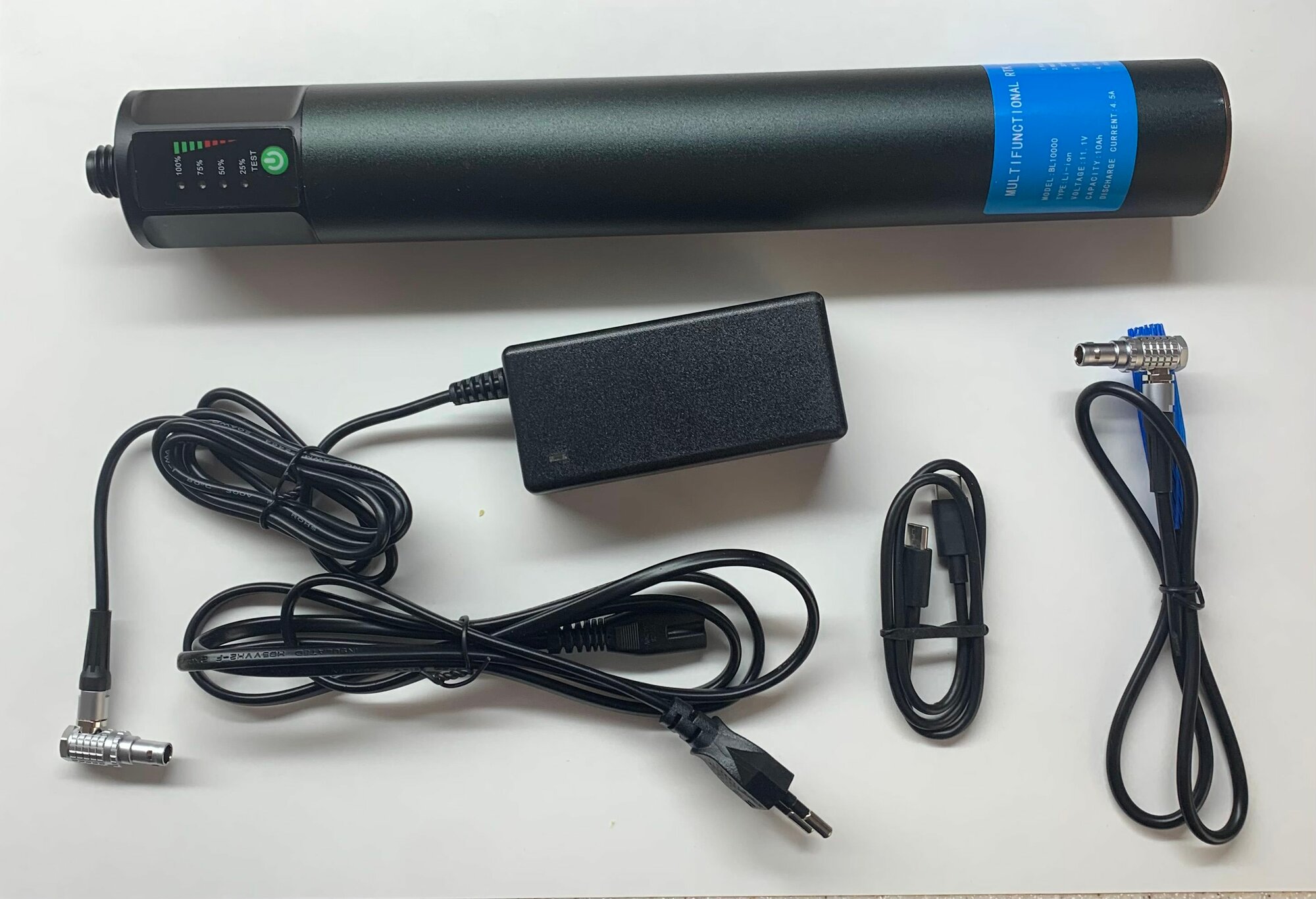 Внешний аккумулятор BL10000 для GNSS приемников в виде минивехи. 11.1В, 10000mAh