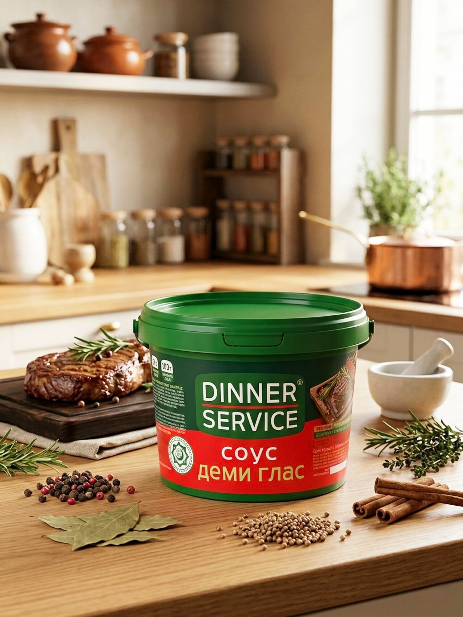 Диннер сервисес (DINNER SERVICE) Соус Деми Глас, 1,5 кг