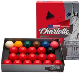 Charlotte Бильярдные шары для снукера Charlotte 52,4 мм