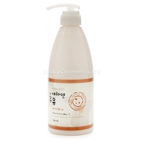 Гель для душа молочный Welcos Kwailnara White Milk Body Wash 740g