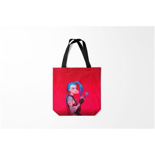 фото Сумка-шоппер / 40х40 см / геймерам / league of legends jinx in love burnettie