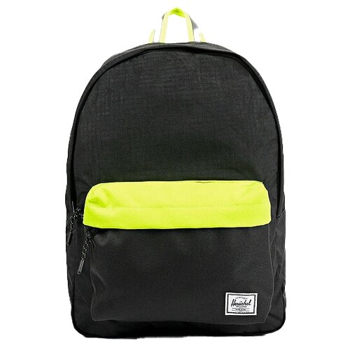 фото Городской рюкзак herschel classic 24, black enzyme ripstop/black/safety yellow