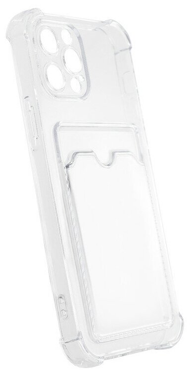 Чехол LuxCase для APPLE iPhone 12 Pro TPU с картхолдером 1.5mm Transparent 63507 - фото №4