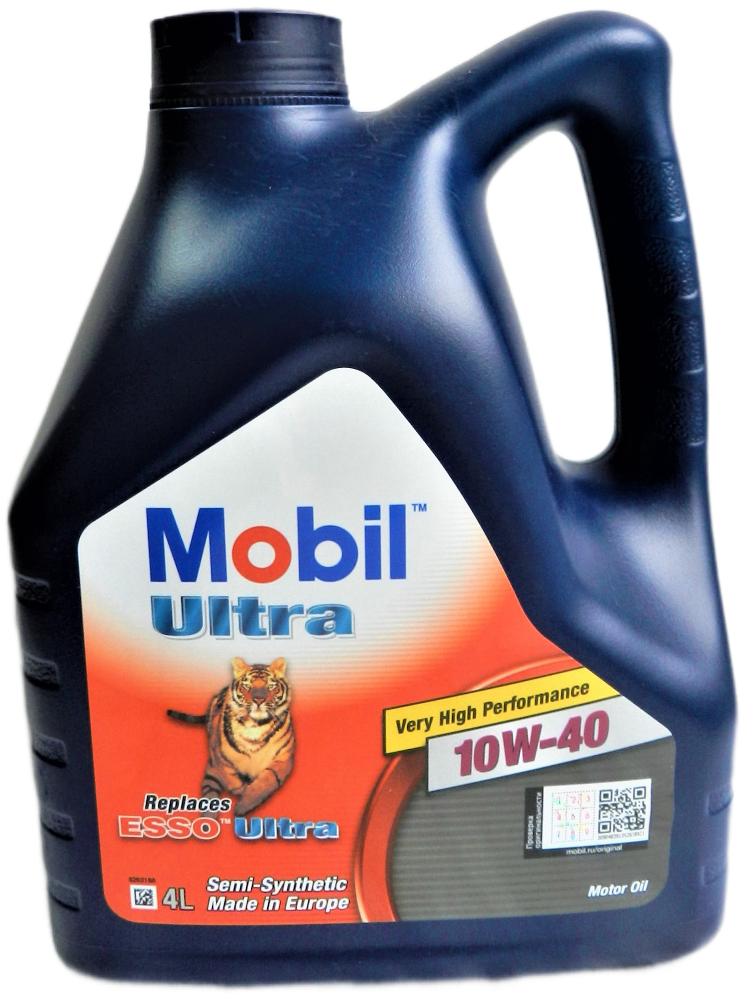 Синтетическое моторное масло MOBIL Ultra 10W-40, 4 л, 1 шт.