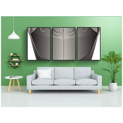 фото Набор модулных постеров для интерьера "броня, боевой, нагрудник" 60x90 см. в тубусе, без рамки lotsprints