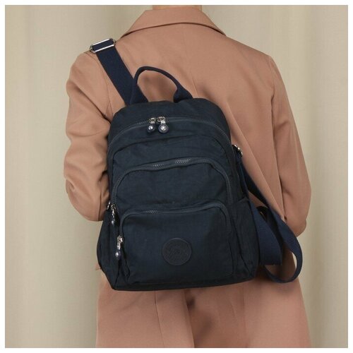 Рюкзак жен текстиль BoBo-5806-6 1отд 5внеш 3внуткарм синий 238626 140400₽