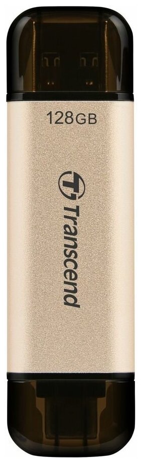 Флешка USB Transcend Jetflash 930С 128ГБ, USB3.0, золотистый и черный [ts128gjf930c]