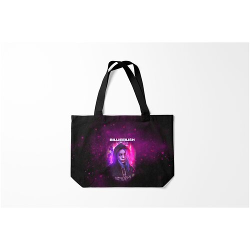 фото Сумка-шоппер / 46х35 см / разная музыка / billie eilish glitch z burnettie
