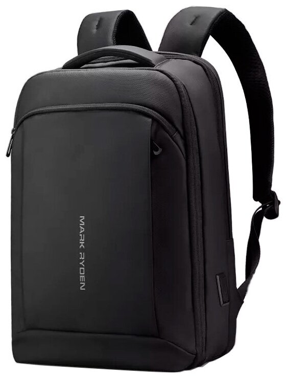 Рюкзак мужской городской дорожный вместительный 26л для ноутбука 15.6 Mark Ryden MR9813SJ Черный водонепроницаемый с USB зарядкой подростковый