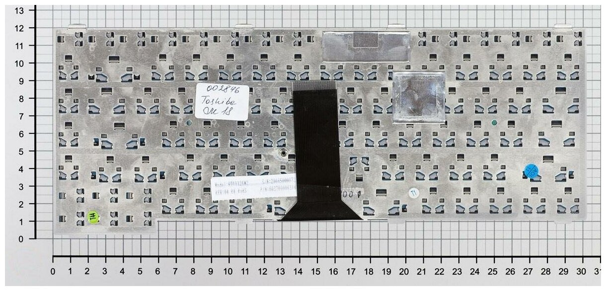 Клавиатура для ноутбука Toshiba K011126F1 черная