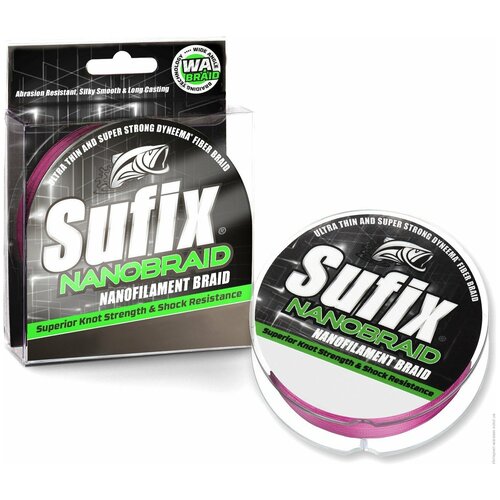 sufix carp reflex 600м 0 28мм camo Леска плетеная SUFIX Nano Braid зеленый 100м 0,08мм/3,7кг