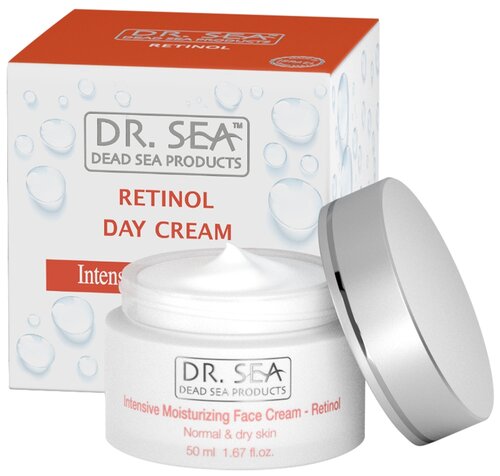 Dr. Sea Face cream Intensive Moisturizing Насыщенный увлажняющий крем для лица с ретинолом и гиалуроновой кислотой, 50 мл