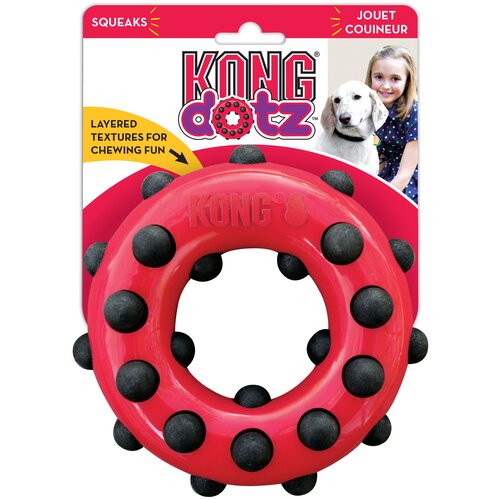 фото Kong dotz игрушка для собак кольцо, малое 9 см