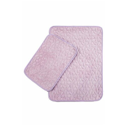 Комплект ковриков для ванной из 2-х штук, 60x100, 40x60, Giz Home, 501LSLLTS1975