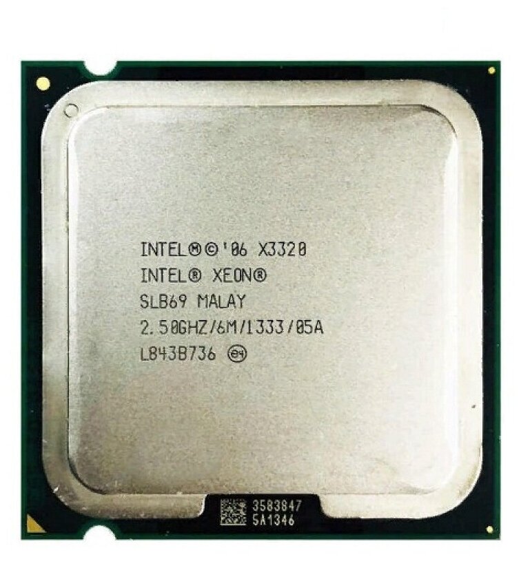 Процессор Intel Xeon X3320 Yorkfield LGA775,  4 x 2500 МГц, OEM