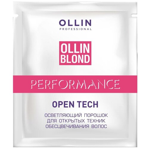 OLLIN BLOND PERFORMANCE Open Tech Осветляющий порошок для открытых техник обесцвечивания волос 30г ollin осветляющий порошок blond 30 г