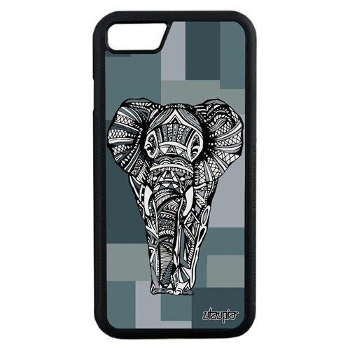 фото Защитный чехол на мобильный // iphone 7 // "слон" elephant азиатский, utaupia, серый