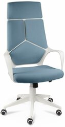 Компьютерное кресло Norden IQ (White plastic blue) белый пластик / голубая ткань