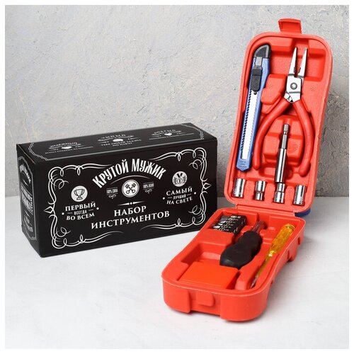 фото Набор инструментов "крутой мужик", 16 предметов сима-ленд