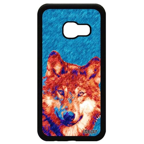 фото Простой чехол на телефон // galaxy a3 2017 // "дикий волк" одинокий лютоволк, utaupia, голубой