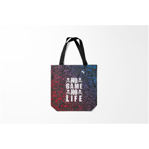 фото Сумка-шоппер / 40х40 см / геймерам / игры no game life burnettie