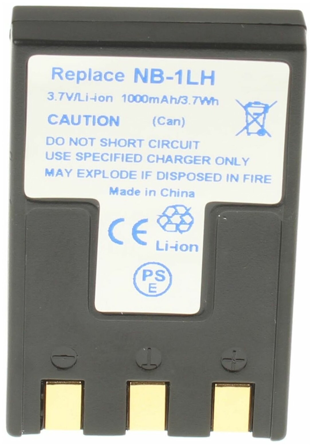 Аккумуляторная батарея iBatt 830mAh для Canon ER-D100, NB-1LH