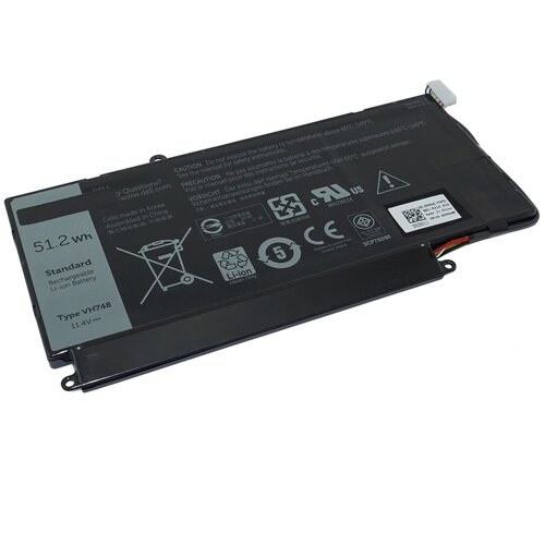 Аккумулятор VH748 для Dell Vostro 5439 / 5460 / 5470 / 5560 11.4V 4200mAh аккумулятор батарея для ноутбука dell vostro 5560 vh748 11 4v 4200 mah