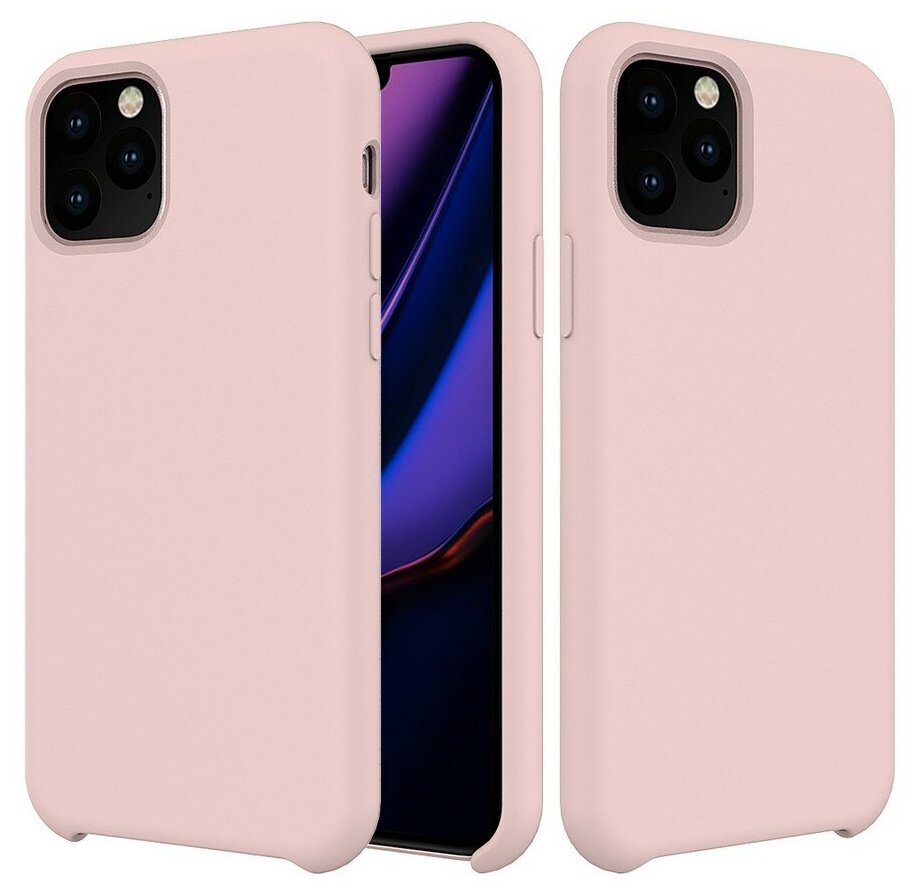 Силиконовая накладка без логотипа (Silicone Case) для Apple iPhone 11 Pro кремовый