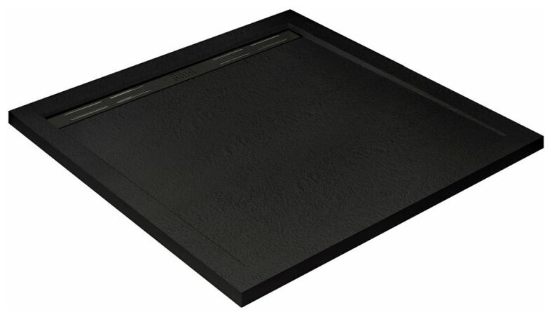 Душевой поддон Cezares TRAY 1000х1000х30 черный TRAY-AS-A-100-30-NERO - фотография № 1