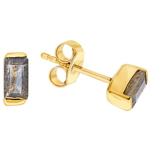 Серьги Yaffo, серебро, 925 проба, лабрадорит