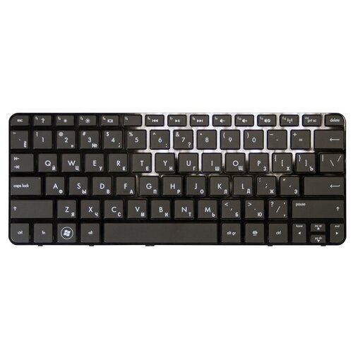 Клавиатура для ноутбука HP Mini 1103 110-3000 110-3500 110-3600 Series Плоский Enter Черная без рамки PN SN5103 888₽