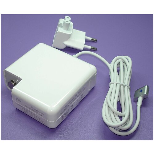фото Блок питания (сетевой адаптер) для ноутбуков apple 20v 4.25a 85w magsafe2 t-shape replacement iqzip