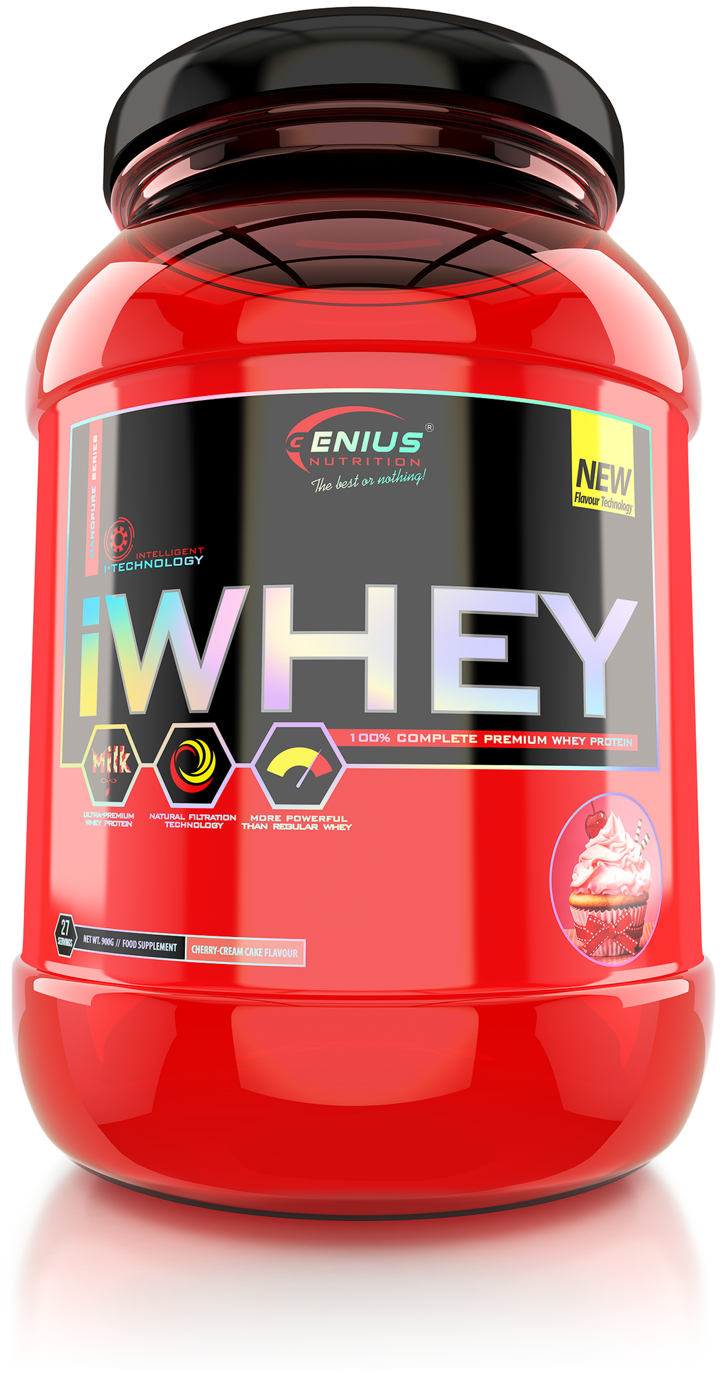 Genius Nutrition iWhey 900 г клубника