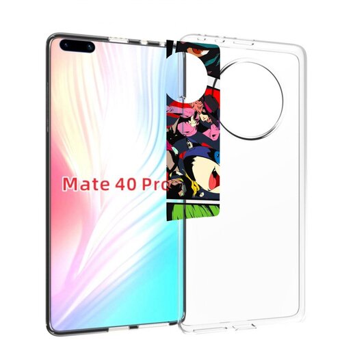 Чехол MyPads Persona 5 art для Huawei Mate 40 Pro (NOH-NX9) задняя-панель-накладка-бампер чехол mypads persona 5 togo hifumi для huawei mate 40 pro noh nx9 задняя панель накладка бампер