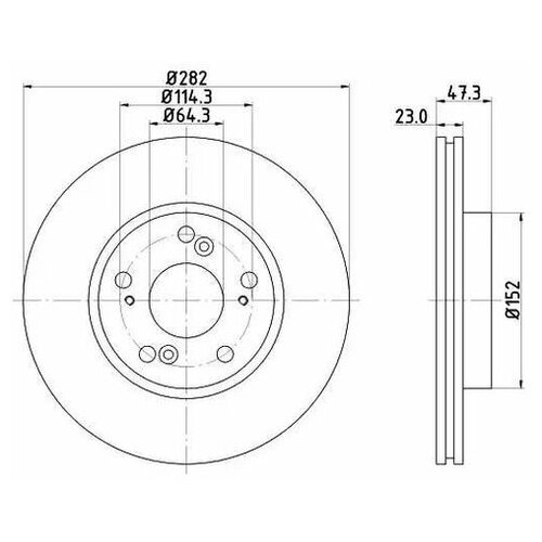 фото Тормозной диск nisshinbo nd8024k